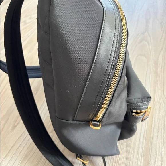 Moschino Black Backpack with Gold Accents - Picture 2 of 6